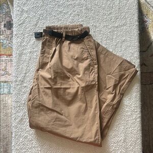 Muji Brown Wide Leg Pants with Belt